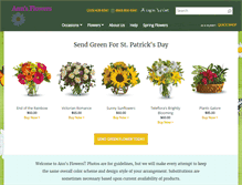 Tablet Screenshot of annsfreshflowers.com